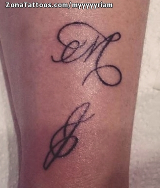 Tattoo of Initials, Letters