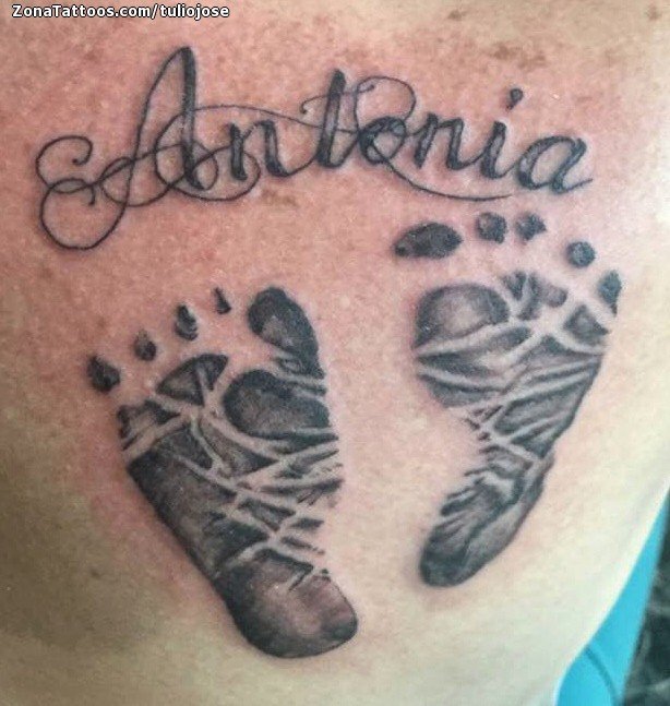 Tattoo of Antonia, Names, Letters