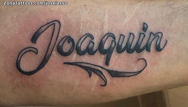 Tattoo of Joaquin, Names, Letters