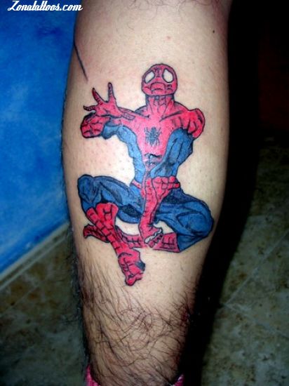 Tatuaje De Spiderman Cómics Cine