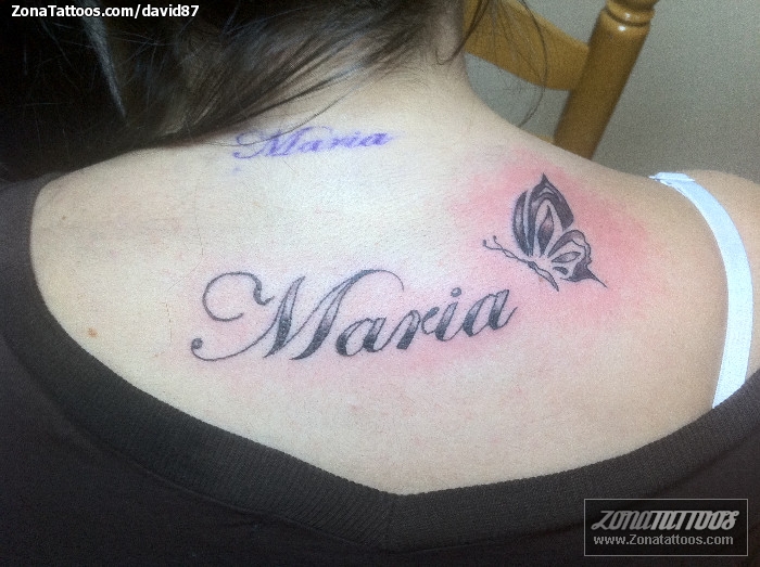 Tatuaje De Letras Nombres María 6681