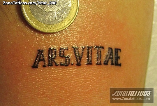 Tatuaje de Letras