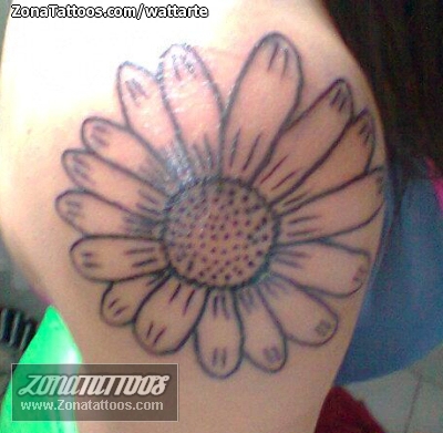 Tatuaje de Flores, Margaritas