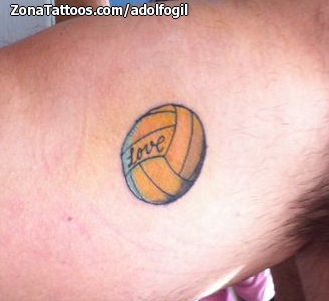 volleyball tattoos temporary