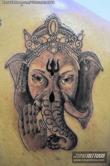 ganesh god tattoo