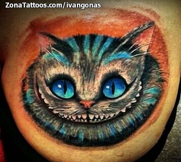 Tattoo of Cheshire, Tim Burton, Cats